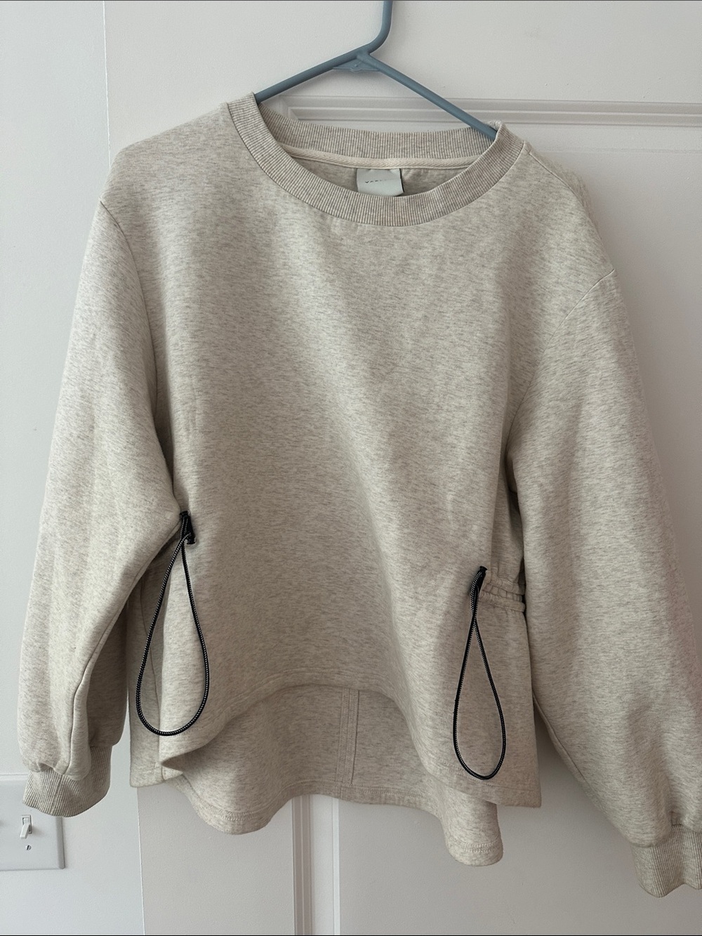Varley Light Heather Gray Drawstring Waist Sweatshirt